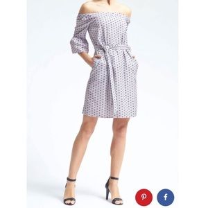 Banana Republic Swiss Dot Dress